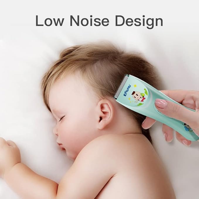 Baby Hair Clippers, Lower Noise Haircut Trimmers for Children with Autism and Sensory Sensitivity, Babies Infant Kids Waterproof Hair Cutting Kits