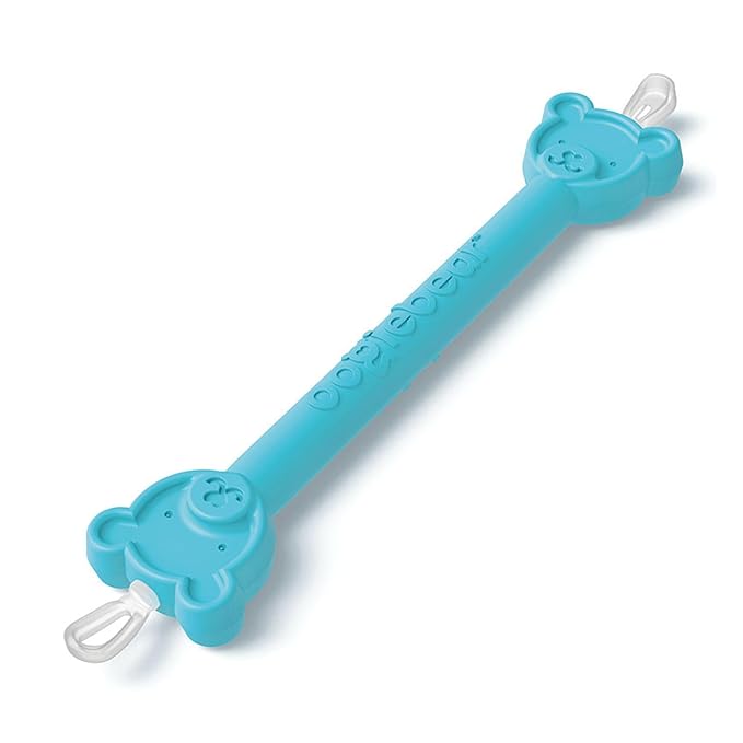 oogiebear: Baby Nose Cleaner & Ear Wax Removal Tool - Safe Booger & Earwax Removal for Newborns, Infants, Toddlers - Dual-Ended - Essential Baby Stuff, Diaper Bag Must-Have, 2 Pack Blue with CASE