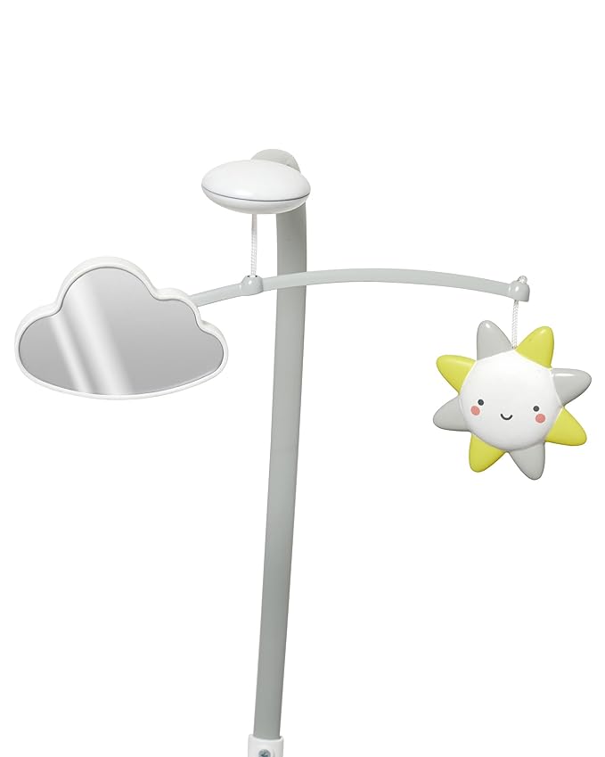 Skip Hop Baby Changing Pad Nursery Style Wipe-Clean Contoured with Cushioned Foam, Non-Skid Base, Built-in Safety Belt & Tuck-Away Toy Bar, Grey