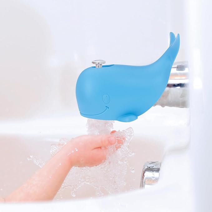 Nuby Bathtub Safety Spout Guard - Compatible with Most Standard Faucets - Bath Toys - Whale