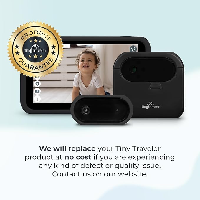 Tiny Traveler Add-On Baby Car Camera with Power Bank – 720P HD, Night Vision, Easy Install for Twins, 2 Kids, or Pets – Wireless Baby Car Camera Add-On Kit (Monitor Not Included)