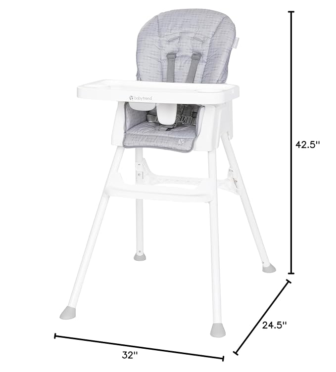 Baby Trend Adapt 4-in-1 High Chair to Toddler Chair, Crosshatch Grey