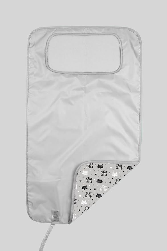 HAMUR HOME Portable Baby Changing Pad – Waterproof, Foldable & Lightweight Travel Mat – Soft & Machine Washable Diaper Changer – Compact & Durable (Fox)