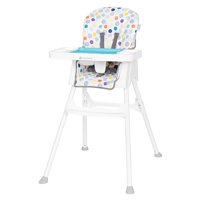 Baby Trend Adapt Plus 6-in-1 EZ Clean High Chair to Toddler Chair, Orbits White