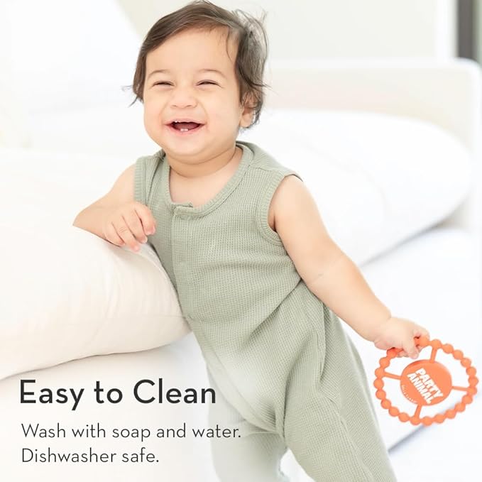 Baby Teether by Bella Tunno, Silicone Teethers for Babies 3-6 Months, 6-12 Months, Baby Toys, Pacifier, Teething Relief, Boys, Girls, I Love Grandma