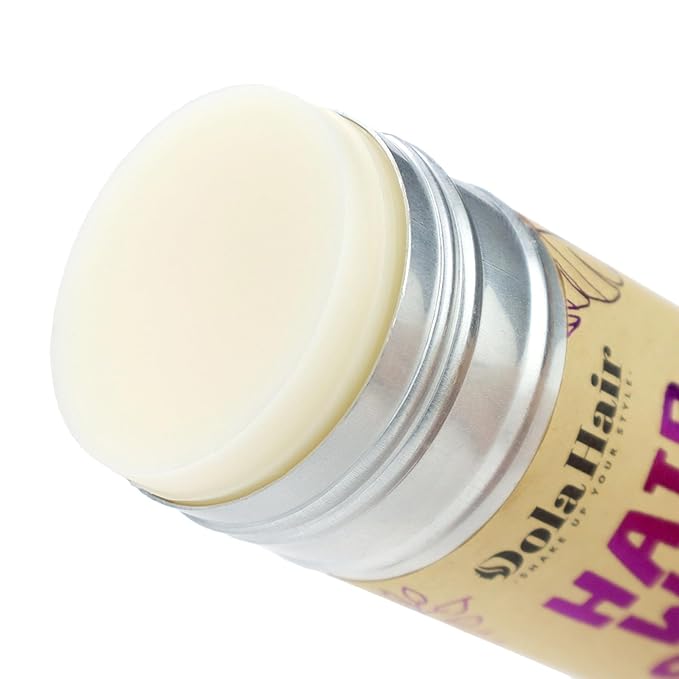 Dolahair Hair Wax Stick & Accessories - Flyaway Control for Kids & Women, 50 Pcs Colorful Elastic Hair Bands, 1 Pcs Slick Back Hair Brush, 2 Hair Loop Styling Tools (Black)