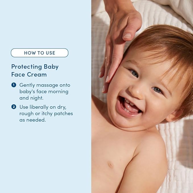 Evereden Protecting Baby Face Cream (1.7 fl. oz.): No.3 Rich Baby Cream - Nourishing Infant Face Moisturizer for Ultra-Dry Skin and Cold, Dry Climates - Safe and Vegan Ingredients - Fragrance-Free