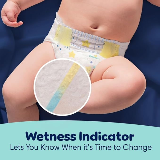 Pampers ZZZ Overnight Diapers, Size 5 (27+ lbs), 88 Count, Nighttime Protection Disposable Baby Diaper, Night Time Leak and Skin Protection