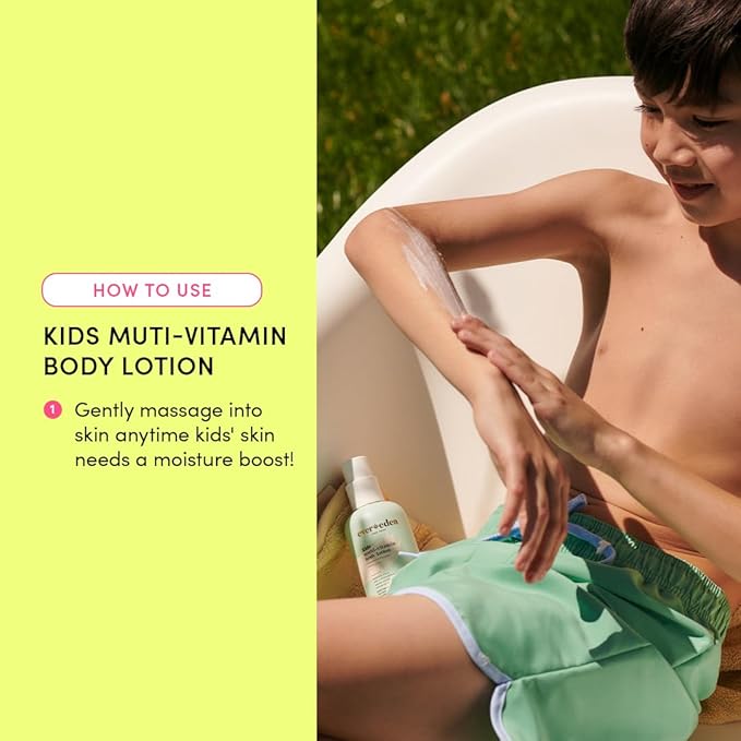 Evereden Kids Multi-Vitamin Body Lotion (6.8 fl.oz., Melon Juice): Gentle & Non-Toxic Moisturizing Kids Lotion | Nourishing & Protective Lotion for Kids