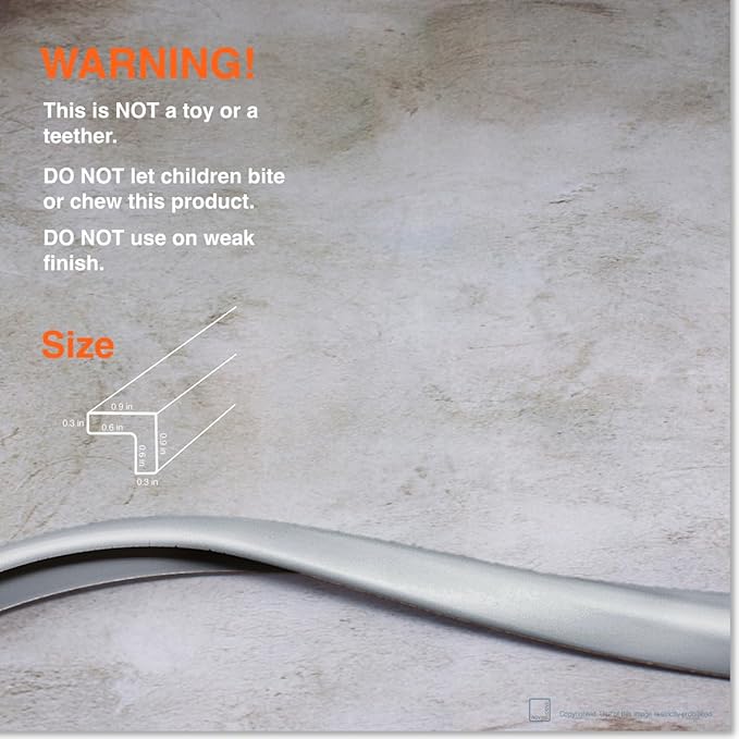 Roving Cove Slim-Fit Edge Protector for Baby Proofing (9ft Small Edges Only), Soft Rubber Foam Furniture Safety Bumper Guard, Desk Cushion, 3M Adhesive, Stone Grey