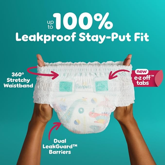 Pampers Cruisers 360 Diapers - Size 3, 26 Count, Pull-On Disposable Baby Diapers, Gap-Free Fit