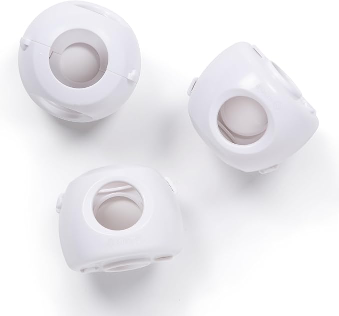 Safety 1st Parent Grip Door Knob Covers, White, One Size (Pack of 3)