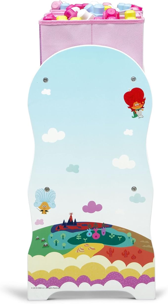 Delta Children Design and Store 6 Bin Toy Storage Organizer, Trolls World Tour