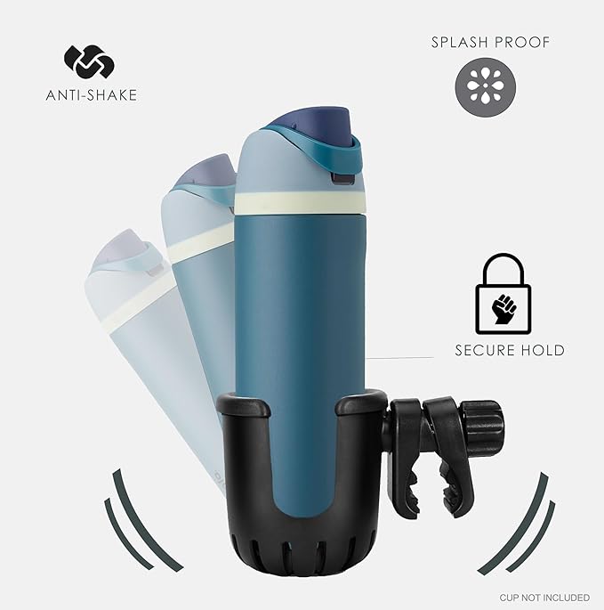 New Cup Holder Compatible with Owala 24 Oz. Models (FreeSip) for Strollers, Bicycles, Wheelchairs (Small)