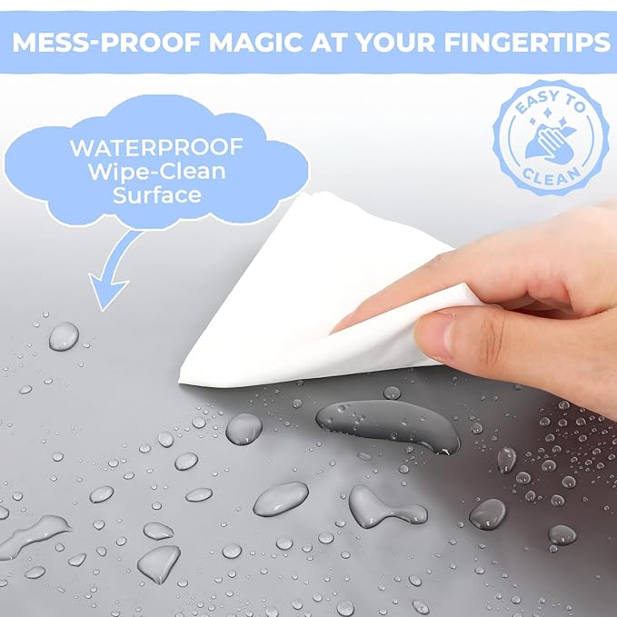 Usakinon® Portable Diaper Changing Pad – Newborn Essentials, CPC Certified, Travel Diaper Clutch & Waterproof Changing Station, Lightweight & Foldable, Touchscreen-Friendly