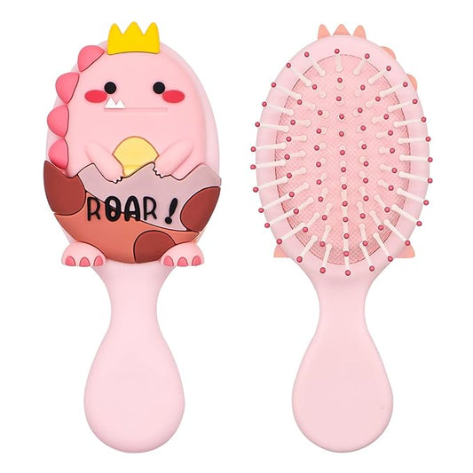 Toddler Detangler Massage Hair Brush with Air Cushion for Thin Kids Hair - Pink