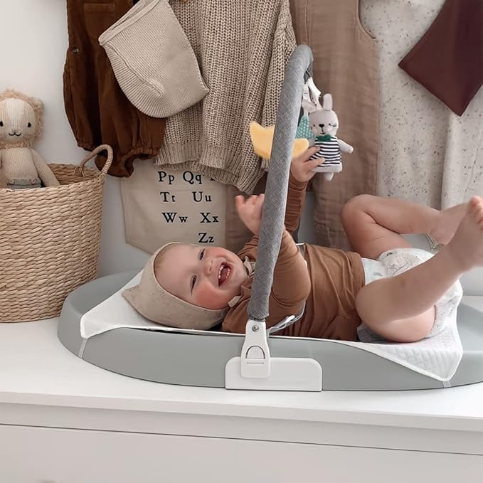 Papablic Baby Changing Pad, Waterproof & Non-Slip, Includes Washable Cover, Safety Strap for Standard Dresser, Changing Table, Bed, Sofa