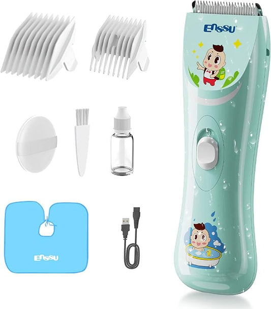 Baby Hair Clippers, Lower Noise Haircut Trimmers for Children with Autism and Sensory Sensitivity, Babies Infant Kids Waterproof Hair Cutting Kits