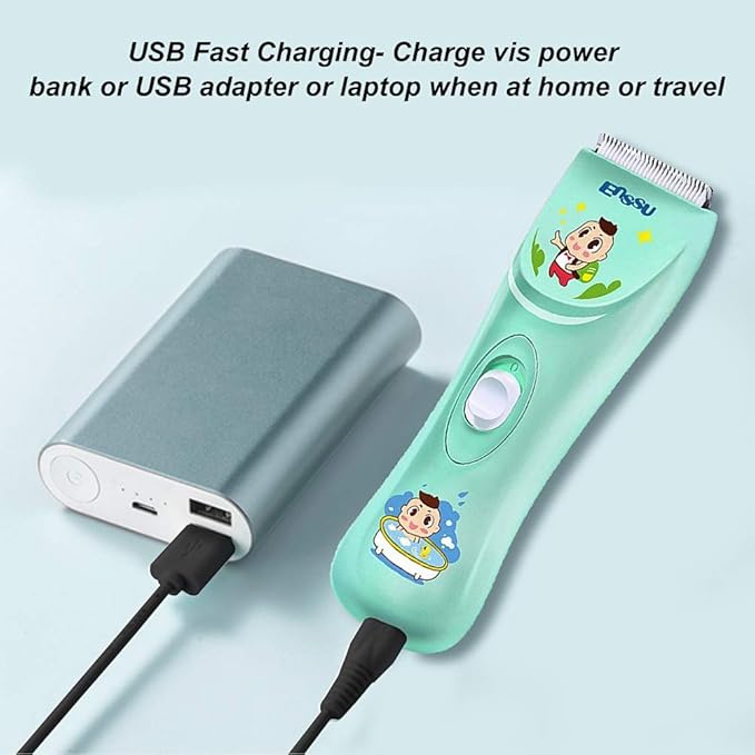 Baby Hair Clippers, Lower Noise Haircut Trimmers for Children with Autism and Sensory Sensitivity, Babies Infant Kids Waterproof Hair Cutting Kits