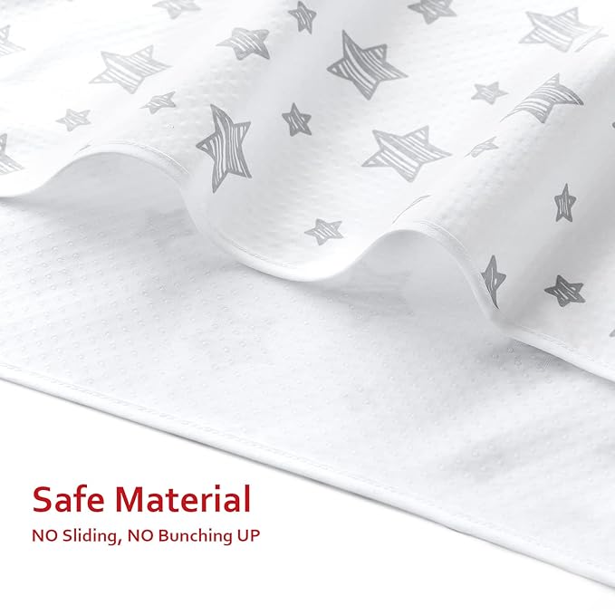 Splat Mat for Under High Chair Mat 2 Pack, Anti Slip Bottom Splat Splash Mess Floor Mat 42x46 Inch, Waterproof Portable Baby Highchair Mat for Art/Crafts/Playtime/Mealtime