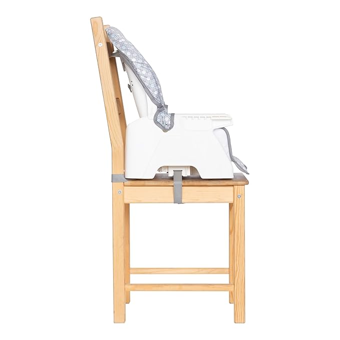 Baby Trend Adapt SpaceSaving Booster High Chair, Elephant Meadow Coral
