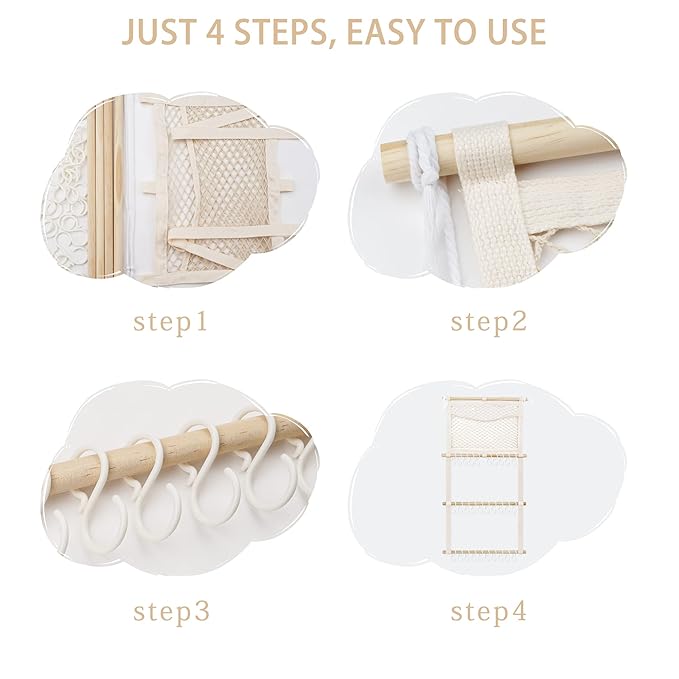 kangaroo Headband Holder Hair Bows Organizer for Baby Girls Large Capacity Bow Holder Hair Accessories Wall Hanging Organizer for Toddler Baby Girl Nursery Room Decor