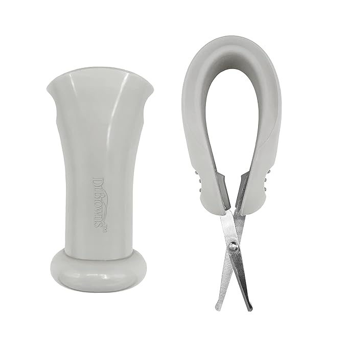 Dr. Brown's Baby Care Essentials Kit, Nail Scissors with Case, Nasal Aspirator, Cradle Cap Brush and Comb, BPA-Free