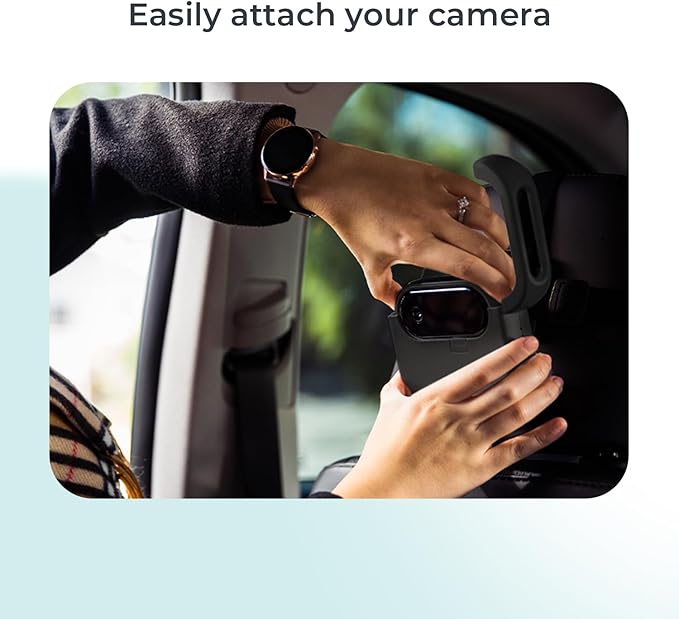 Tiny Traveler Add-On Baby Car Camera with Power Bank – 720P HD, Night Vision, Easy Install for Twins, 2 Kids, or Pets – Wireless Baby Car Camera Add-On Kit (Monitor Not Included)