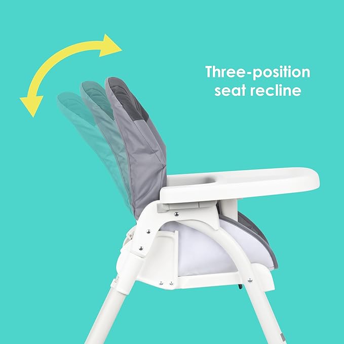 Baby Trend Flat Fold High Chair, Stellar Grey