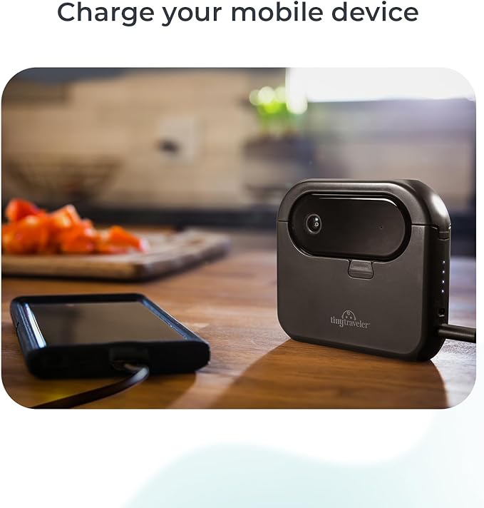 Tiny Traveler Add-On Baby Car Camera with Power Bank – 720P HD, Night Vision, Easy Install for Twins, 2 Kids, or Pets – Wireless Baby Car Camera Add-On Kit (Monitor Not Included)