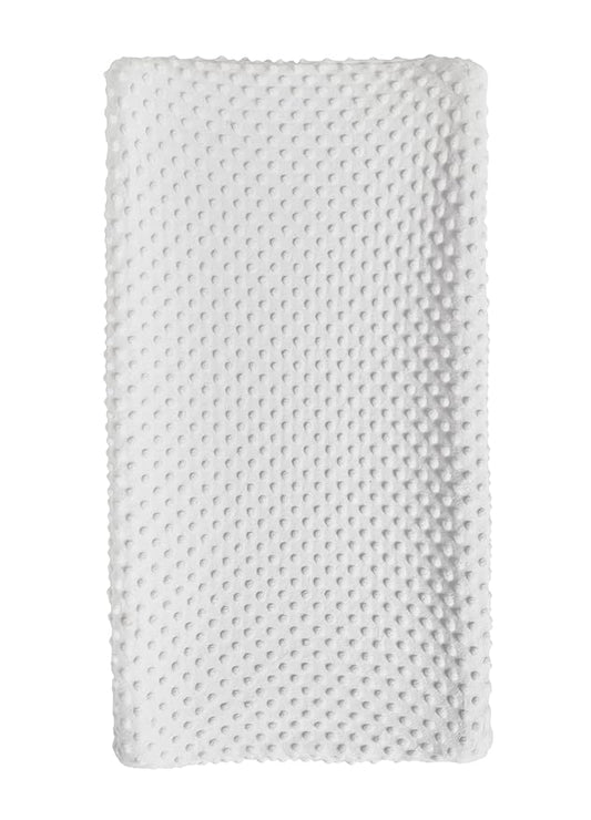 Changing Pad Cover Super Soft Dots Skin-Friendly Breathable Wipeable Changing Table Sheets for Baby Boy and Baby Girl (Bright White)