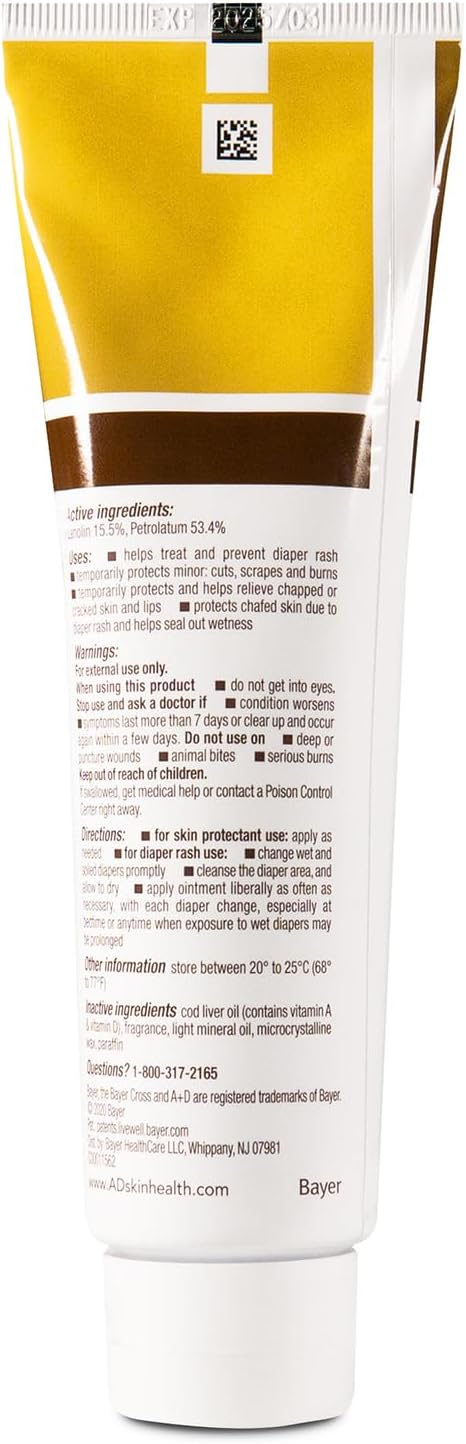 A+D Original Ointment, 4 Ounce (Pack of 2)