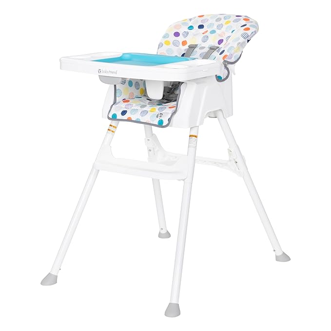 Baby Trend Adapt Plus 6-in-1 EZ Clean High Chair to Toddler Chair, Orbits White