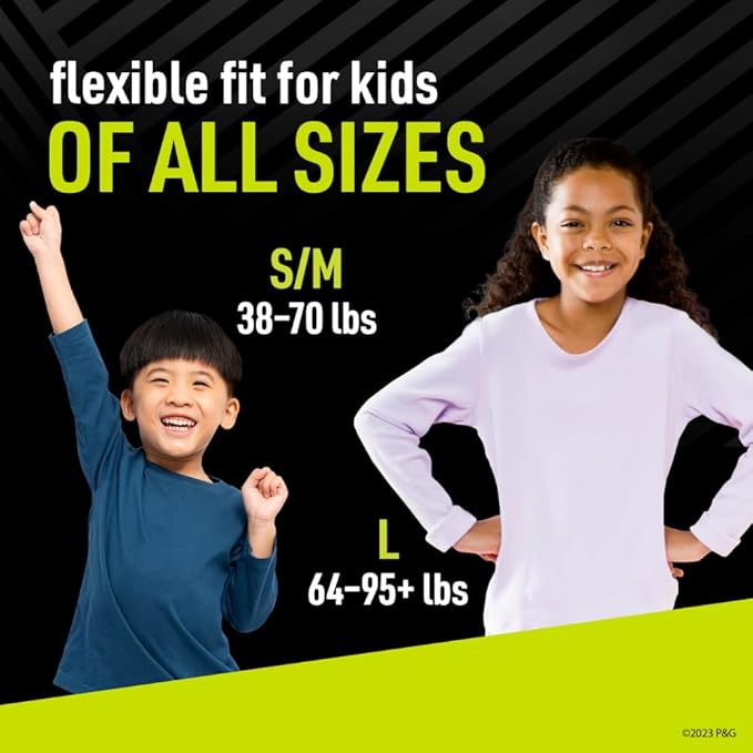 Ninjamas Boys Bedwetting Nighttime Underwear, Size S/M (38-70 lbs), 88 Count, Overnight Protection, Ultra Absorbent, Hypoallergenic