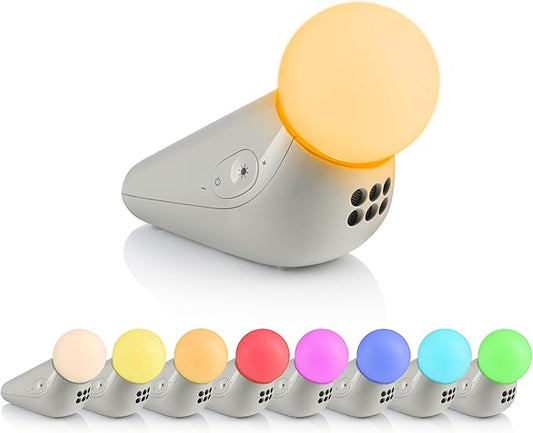 Motorola Nursery S1 | Portable Sleep Soother & Light Sound Machine for Babies & Kids | 50-Hour Battery Life | 10 Soothing Sounds, Lullabies & Multicolour Nightlight | Travel, Baby Shower/Registry Gift