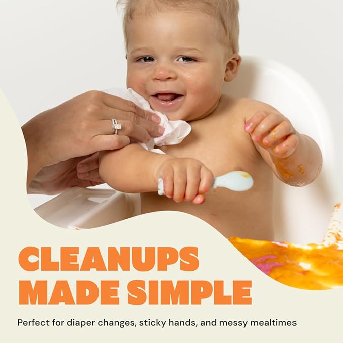 DYPER Baby Wipes Unscented (720 Count) - 99% Water-Based & Hypoallergenic Baby Wipes, Made with Plant-Based Materials, Gentle for Sensitive Skin, Fragrance & Plastic-Free Wet Wipes, 12 Pack