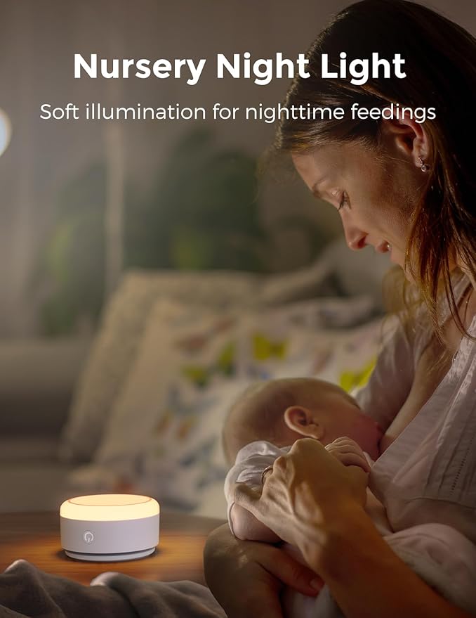 Momcozy Sound Machine for Baby-20 Soothing Sounds & Touch Warm Light Portable White Noise for Kids & Adults for Sleeping Timer and Memory | Ideal Travel Companion & Nursery Must-Have