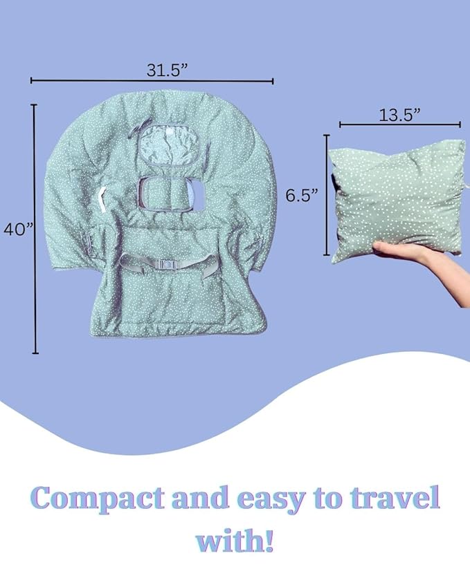 Shopping Cart Cover for Baby | Extra-Padded Baby Cart Covers | Grocery Cart Cover for Baby, Pastel Green Baby Shopping Cart Cover | Large Baby Cart Covers | Neutral Cart Cover for Babies