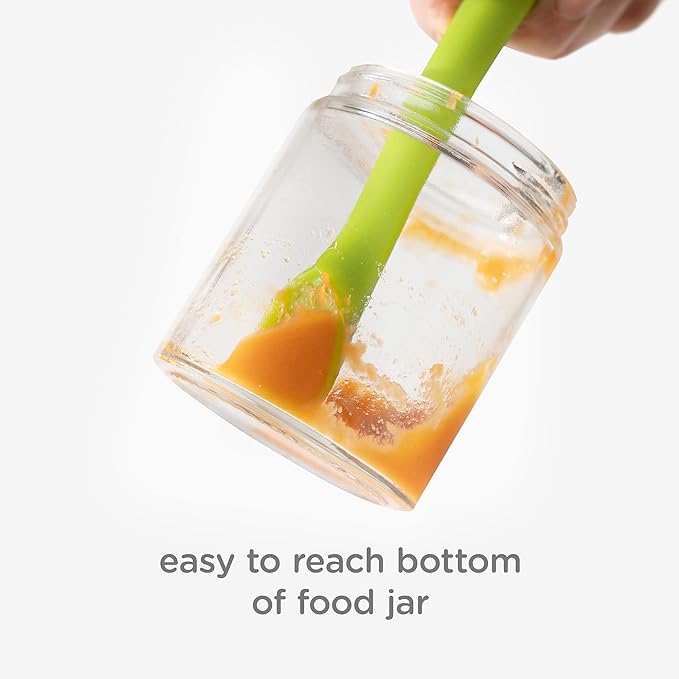 Olababy 100% Silicone Soft Tip Feeding Spoon for Parent Led Weaning 2 Count (Pack of 1 )