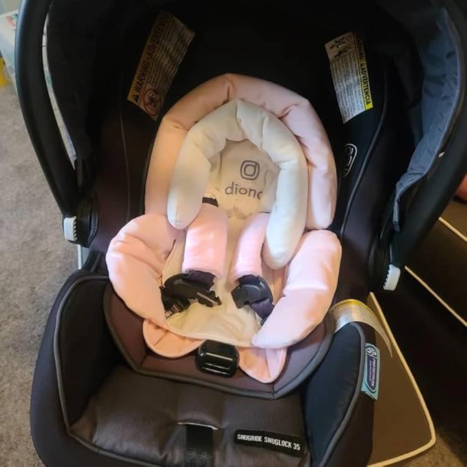 Baby Car Seat Neck Cover, Car Seat Strap Cover, Seat Belt Cushions Pads, Shoulder Strap Protectors, Reversible Pram Harness Covers in Minky, Baby Neck Pad Protector