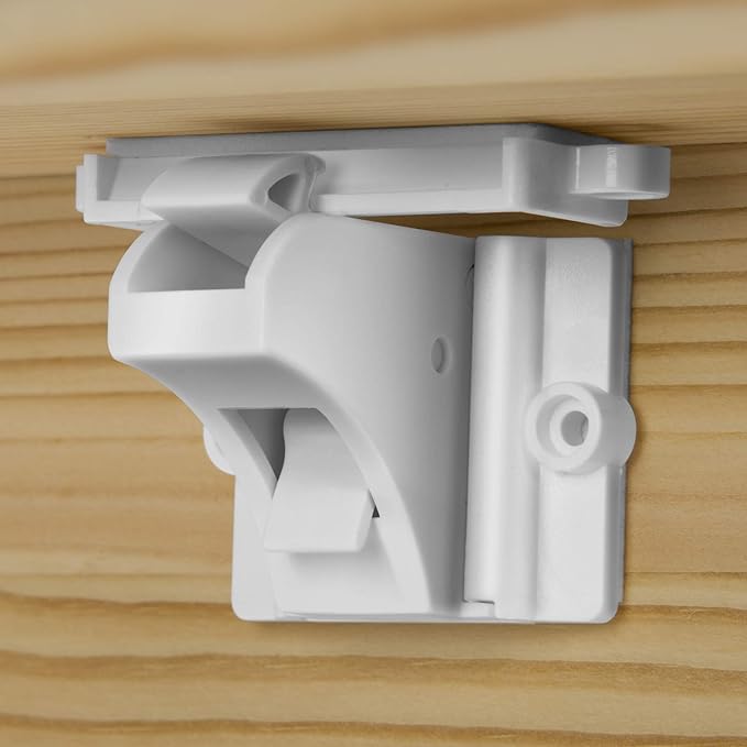 Vmaisi Adhesive Magnetic Locks for Cabinets & Drawers (40 Locks and 4 Keys)