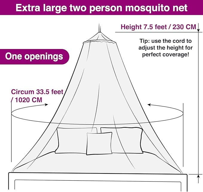 Pink Canopy for Girls Bed with Pre-Glued Glow in The Dark Stars - Princess Mosquito Net Room Decor - Kids & Baby Bedroom Tent with Galaxy Lights - 1 Opening Canopy Bed & Hanging Kit Included