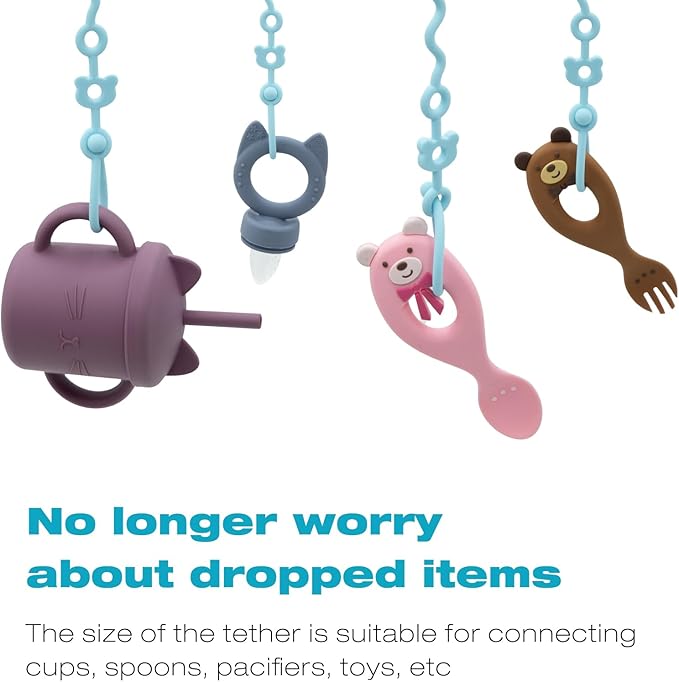 2 Pack Baby Silicone Mat with Suction Base and 4 Stretchable Straps, 6 Strong Suction Cups, Baby Placemats, Activity Mat for Infants to Toddlers, Keeps Babies Essentials Off The Floor Green Blue