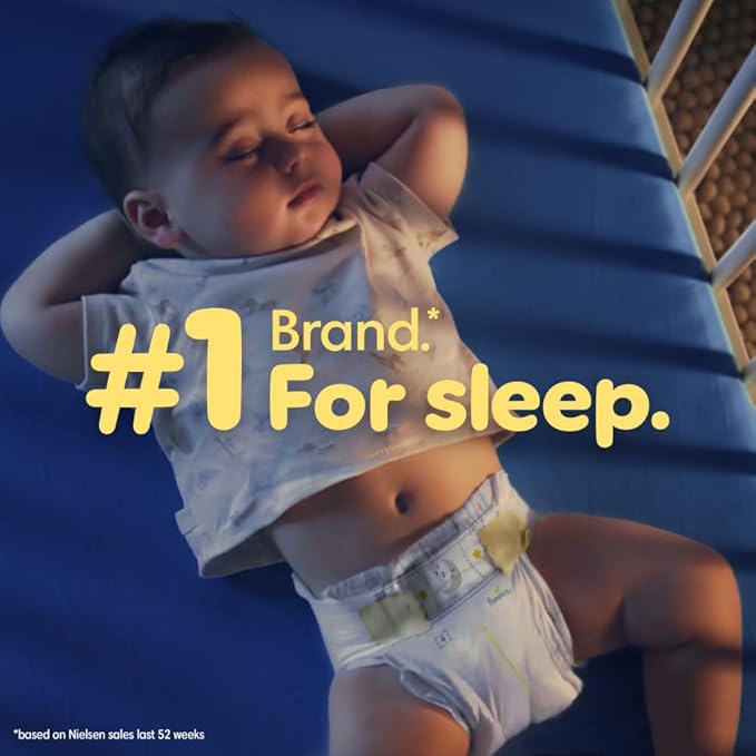 Pampers ZZZ Overnight Diapers, Size 3 (16-28 lbs), 116 Count, Nighttime Protection Disposable Baby Diaper, Night Time Leak and Skin Protection