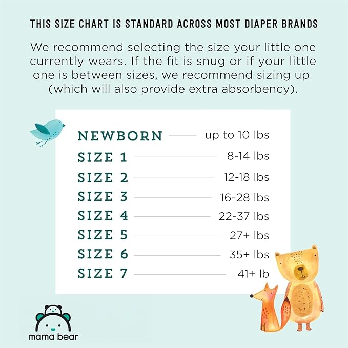 Amazon Brand - Mama Bear Gentle Touch Diapers, Size 7, 80 Count (4 packs of 20)