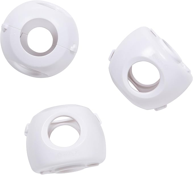 Safety 1st Parent Grip Door Knob Covers, White, One Size (Pack of 3)