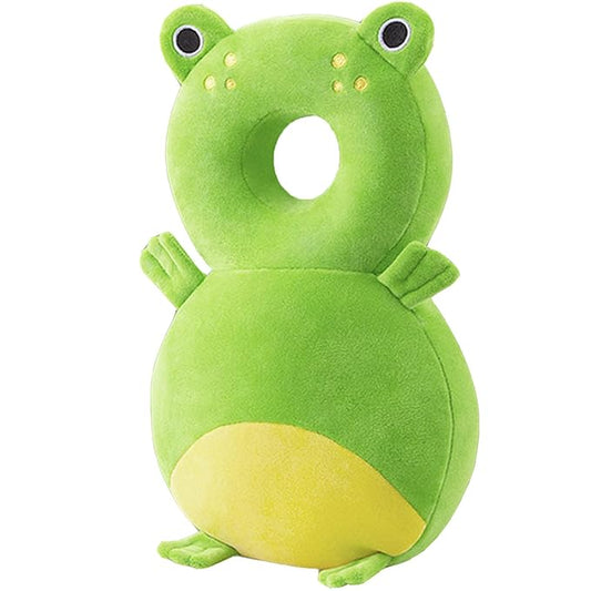 Baby Walker Head Protector Toddler Adjustable Baby Head Protection Backpack Wear Safety Pad (Frog)