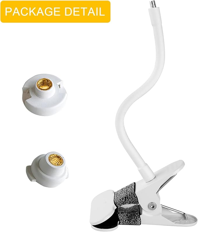 Flexible Baby Monitor Mount Compatible with HelloBaby HB65/HB6550/HB6558/HB66/HB248,ANMEATE SM935E/SM650 Monitor,Baby Camera Mount,Baby Clip Mount Without Tools or Wall Damage