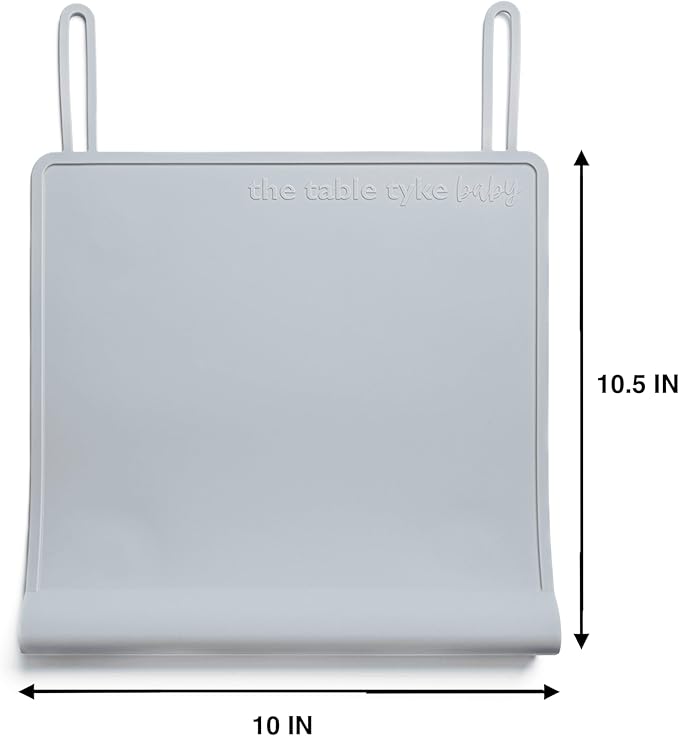 The Table Tyke Silicone Placemat with Table Edge Bumper for Baby Toddler Suction Cup Safety Mat (Sky Blue)