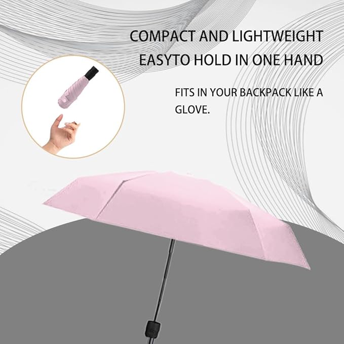 Adjustable Steering Angle, Clip-On All-Round Protection, Convenient and Lightweight, for Sun Protection Lightweight, Easy to Install, Stroller Umbrella, Baby Umbrella Stroller Accessory. (Pink)